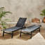 155cm Long Reclining Single Sun Lounger-92324841