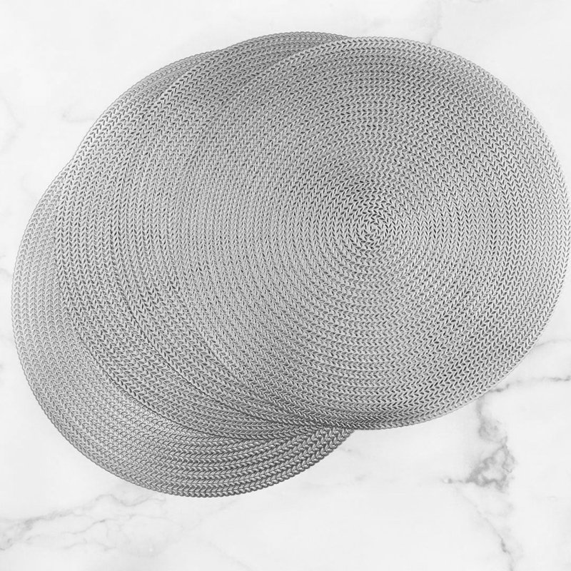 Napperon 15 "Metallics, Argent
