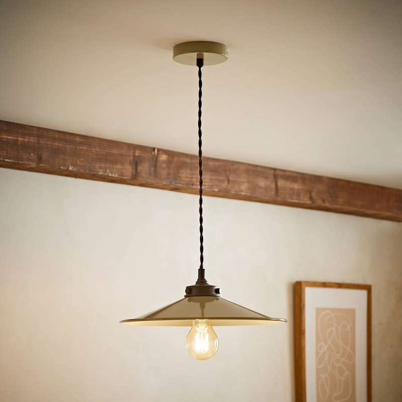 1 - Light Satin Pendant, Green, No