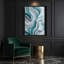 Art numérique sur toile bleue, "Abstraction numérique 39"-120510431