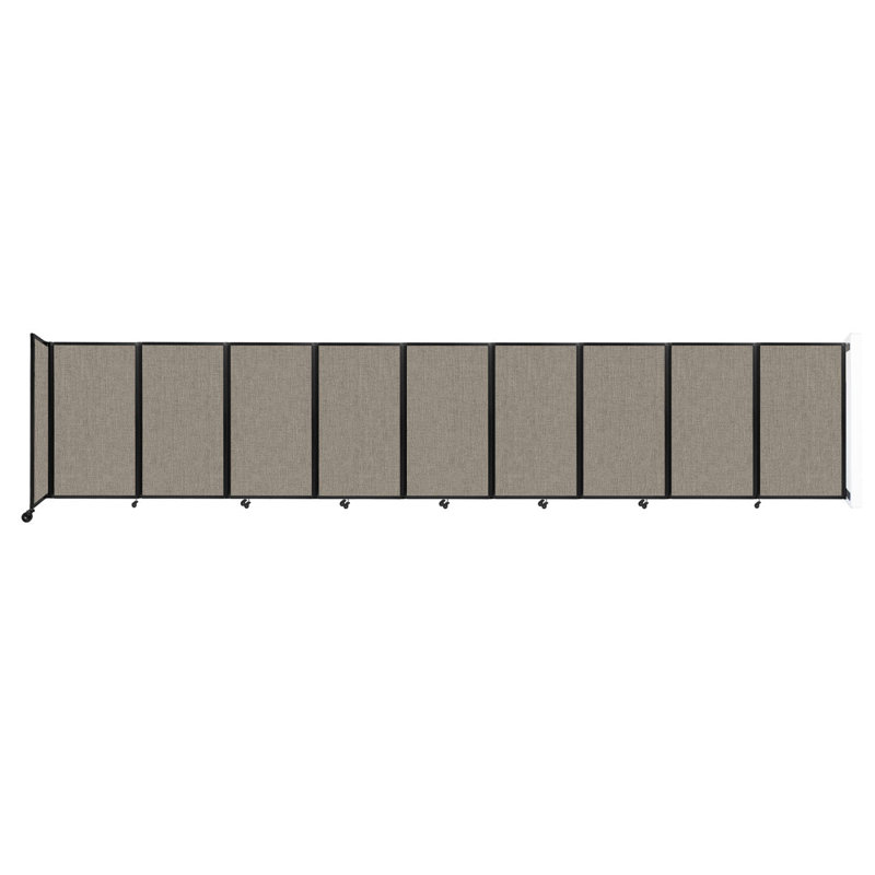 11 - Cloison pliante à panneaux, 9, H 60 po x l 300 po x P 12 po, Galet chaud
