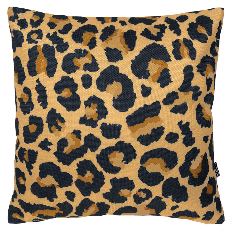 icon Stripe Indoor-Outdoor Cushion, Pack of 4, Terracotta Orange, Yellow/Black Animal Print