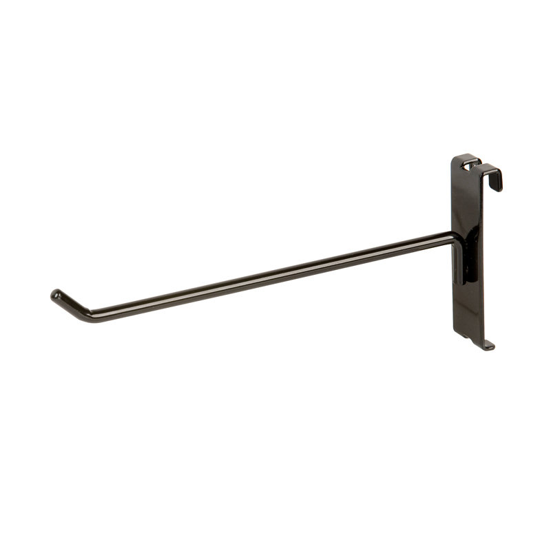 Metal Slatwall Hooks, Black