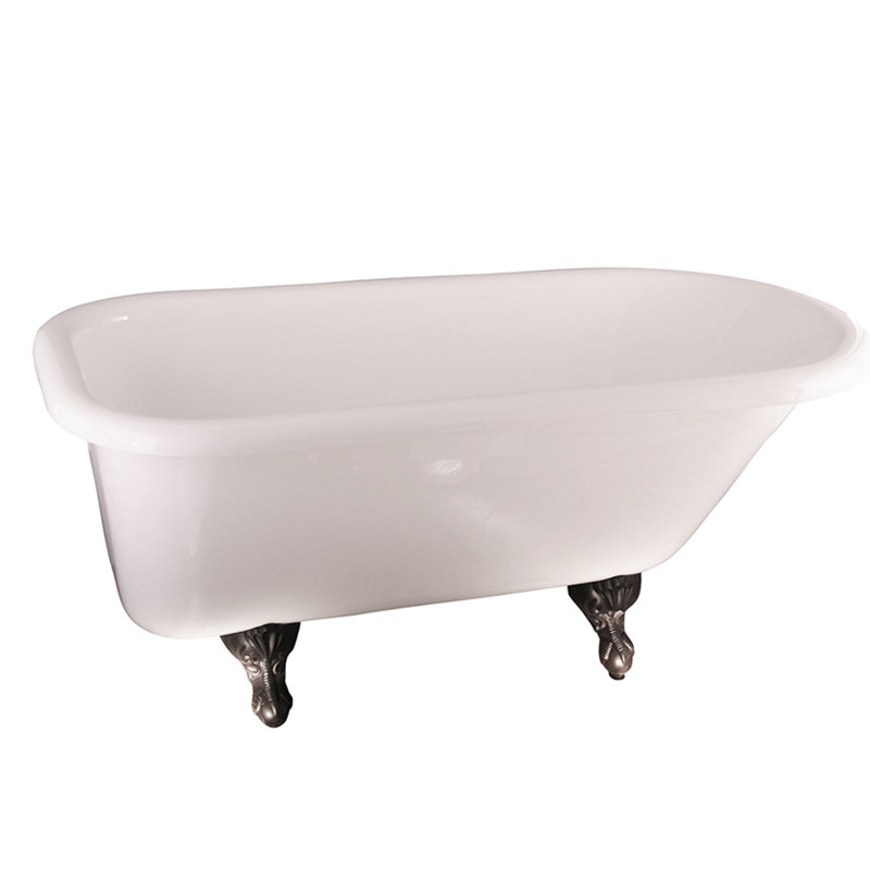 67'' x 29.5'' Soaking Acrylic Bathtub, Oil Rubbed Bronze