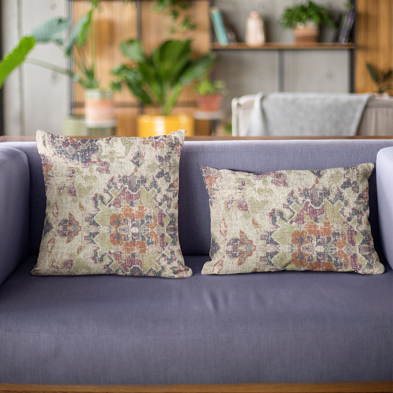 Mayan Outdoor Reversible Throw Pillow, 26" x 26"