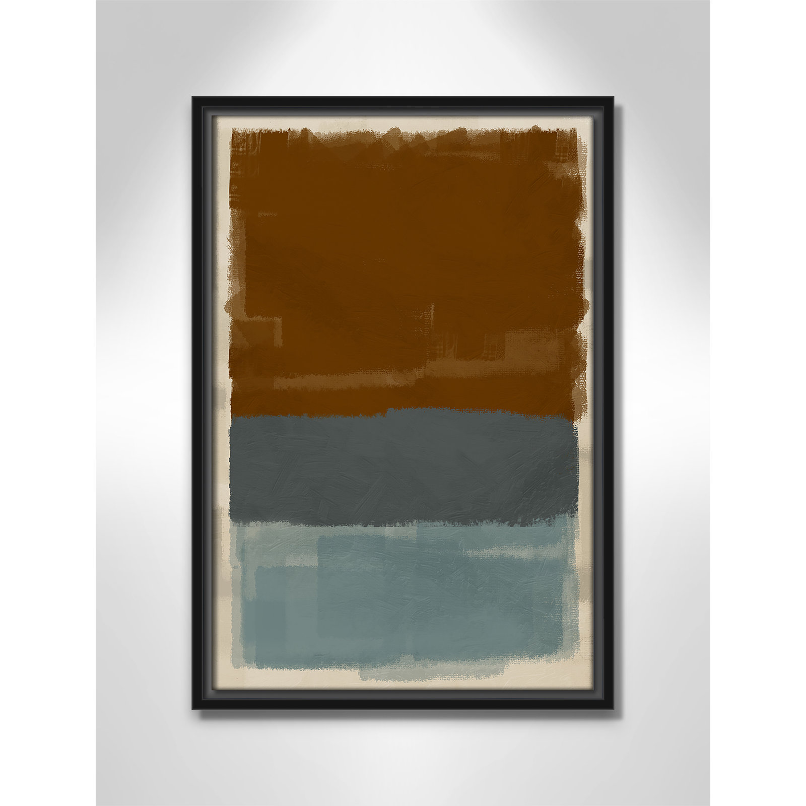 Turbulent Honesty Print by Marcus Prime, 13.5'' W x 19.5'' H, Black Floater