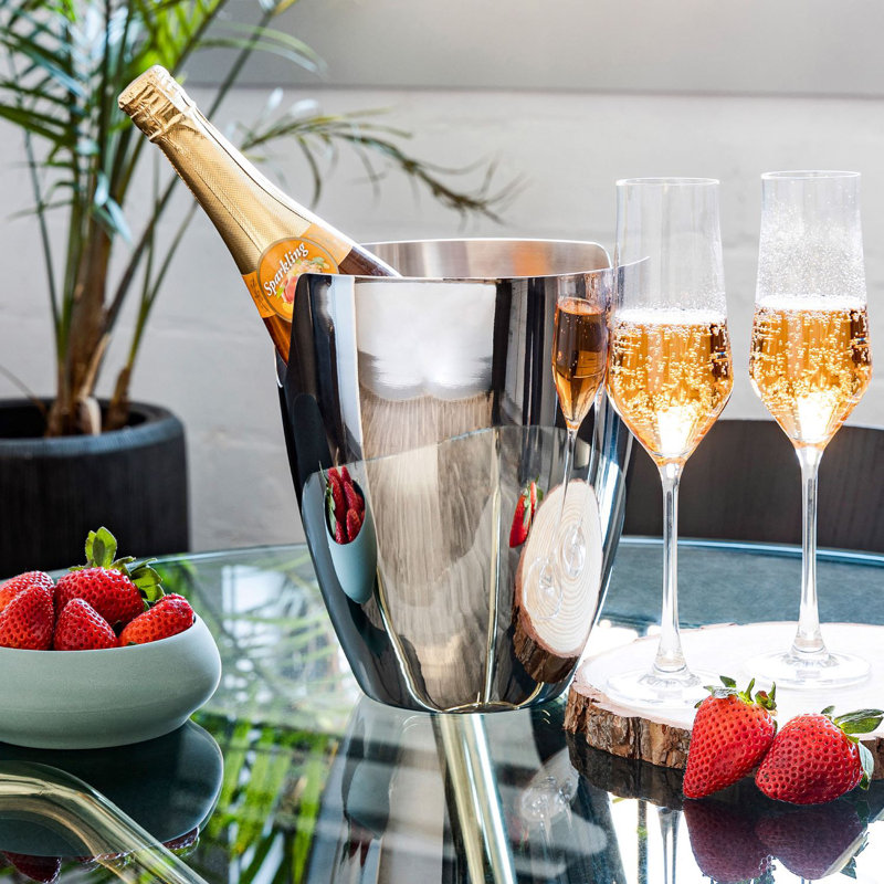 Seau à champagne en acier inoxydable Hanaleigh