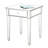 Danthai Mirrored Glass Top 1 End Table with Storage
