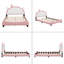 PU Platform Bed With Unicorn Shape Headboard-1574359573
