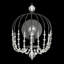 Voliere 1-Lt Crystal Wall Sconce - Matte Black
