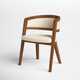 Marc Linen Upholstered Arm Chair in Off White/Brown
