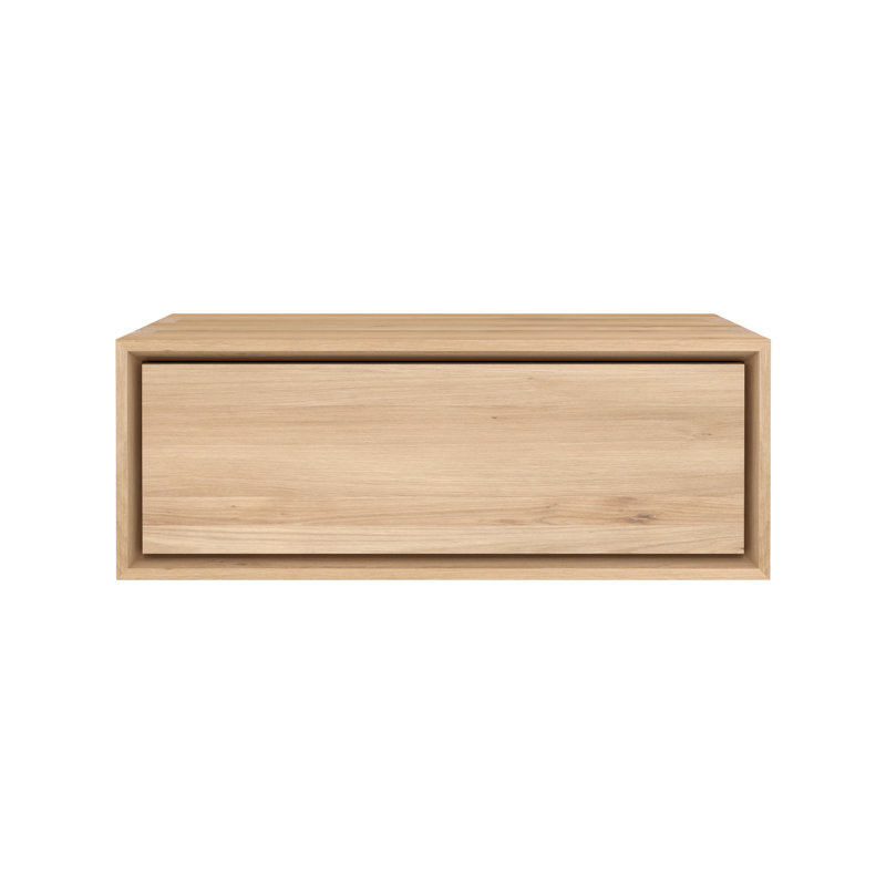 Nordic 1 - Drawer Solid Wood Nightstand