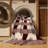 Machine Washable Checkered Brown Area Rug-1979596361