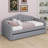 Twin Size Upholstered Daybed With Trundle,Velvet Sofabed With USB & Type-C Charging Ports, Side Storage Bag, No Box-Spring Needed-1994221582