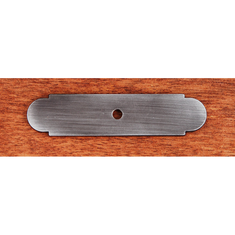 BP Series Small Knob Backplate with One Hole, Distressed Nickel