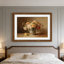 Cadre 12 po x 17 po avec passe-partout pour photos 10 x 15 po - Cadre en bois de chêne foncé massif avec verre trempé et ensemble de suspension murale - fini noyer de qualité supérieure, présentoir de style galerie