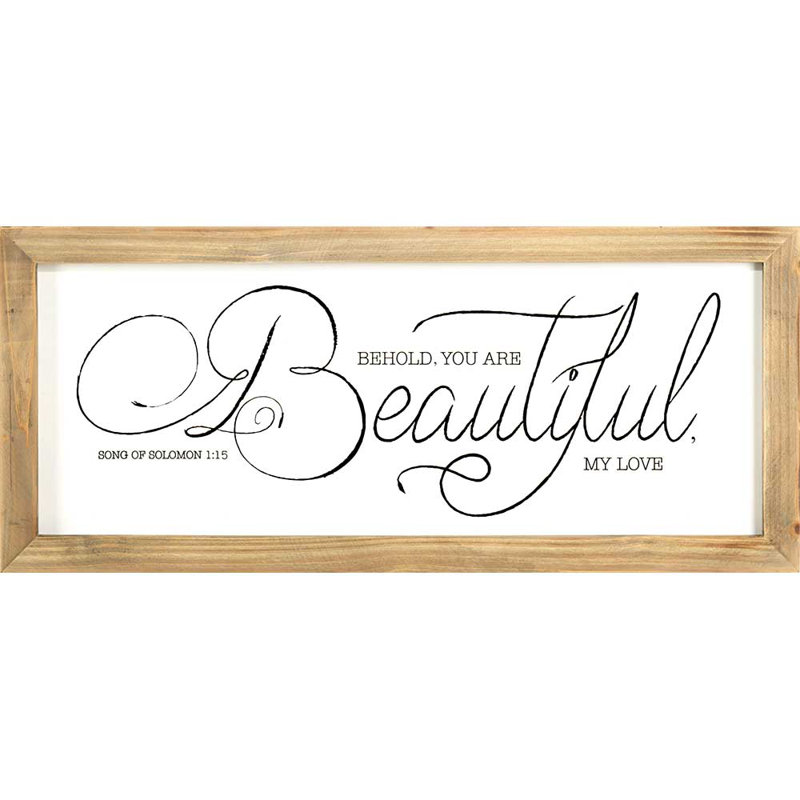 « wall plaques », art textuel sur bois encadré