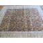 Tapis de surface en laine 9 pi x 9 pi 9 po à la main one-of-kind noué la Sylvie