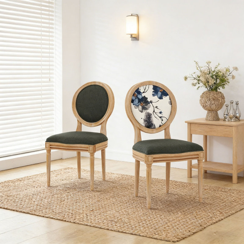 Ensemble de chaises de salle à manger, Gris foncé