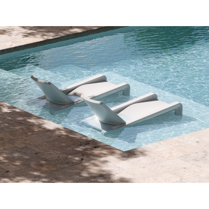 Deck Outdoor Chaise Lounge, Highcloue White
