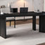 Bureau en bois massif noir Free Form-875672657