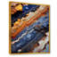Tourmaline bleue et orange - art mural pierre géode-528320824-494428567