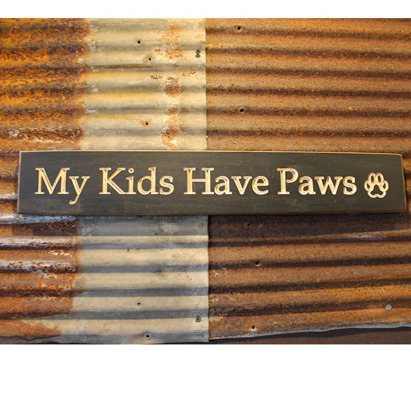 Handmade Wall Decor on Wood, Black