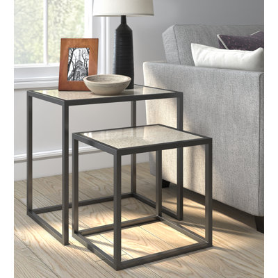 Parker Square Mirrored Accent Table