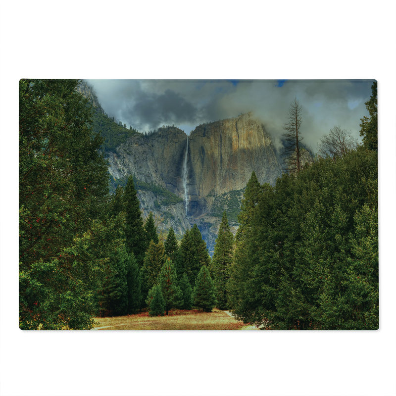 Planche à découper Ambesonne Yosemite grande taille Yosemite Park automne vert gris