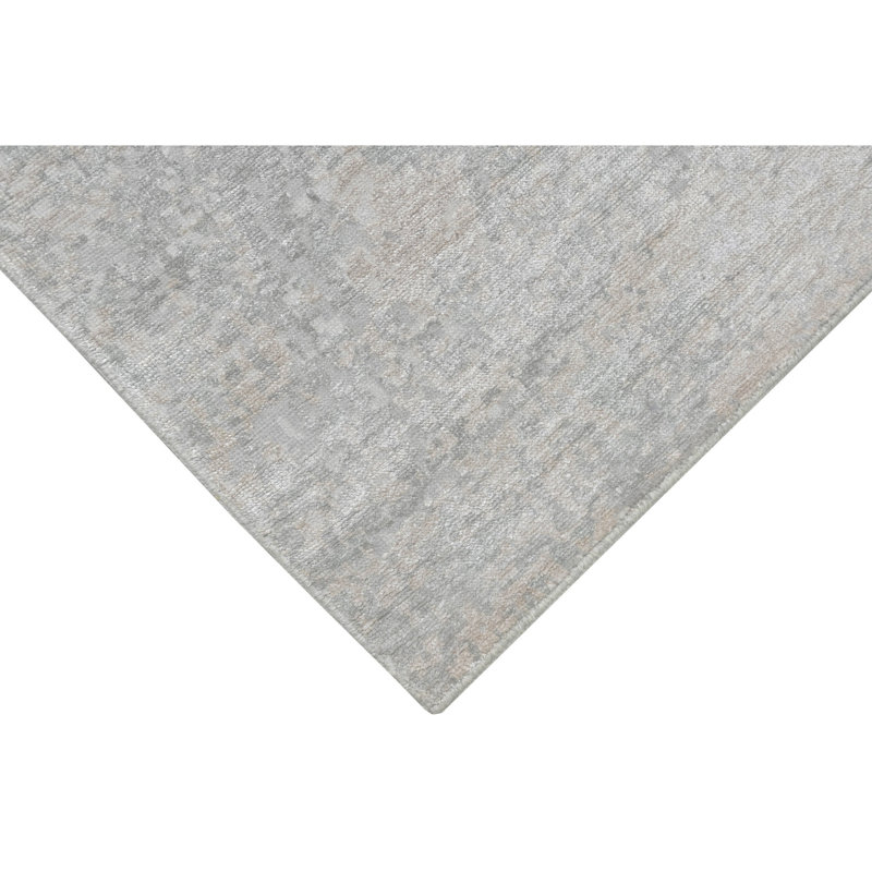 Tapis argent noué à la main de haute qualité