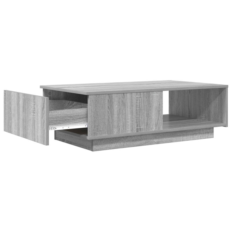 Coffee Table with Storage, Grey Sonoma