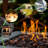 Hotham Square Stainless Steel Propane Smokeless Fire Pit Table with Lid