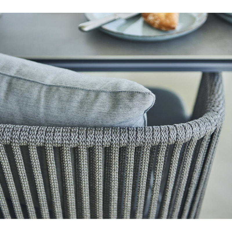 Moments Outdoor Dining Chair Cushion, Gray