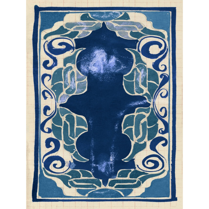 Rug Sketch 11 Print by Grand Archives, 22" H x 18" W