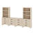 Modular Kitchen Pantry With 12-Drawer Cabinets, 74.2" Tall Wood Open Storage Cupboard, Farmhouse Pantry Cabinet With Adjustable Shelf For Dining Room,Living Room, Beige-220335228