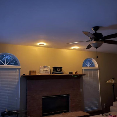 Luminaire à DEL rétroéclairé de 6 po ajustable de 5 ct avec fonction veilleuse