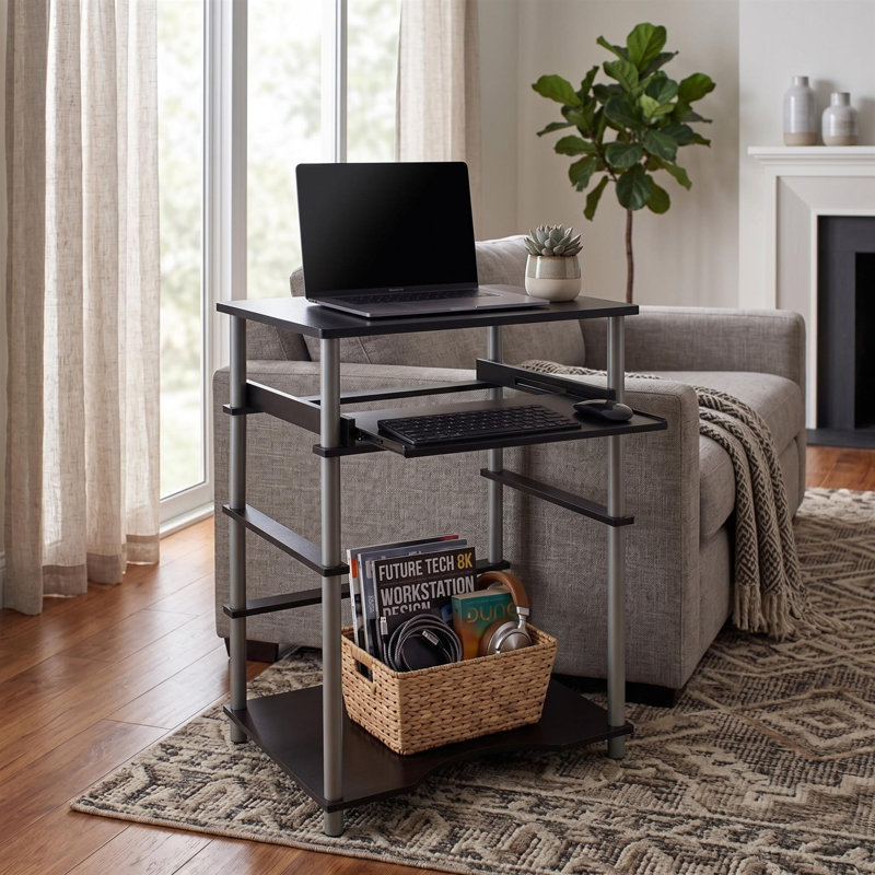  Bureau d'ordinateur portable pour la maison Bureau d'ordinateur noir / gris