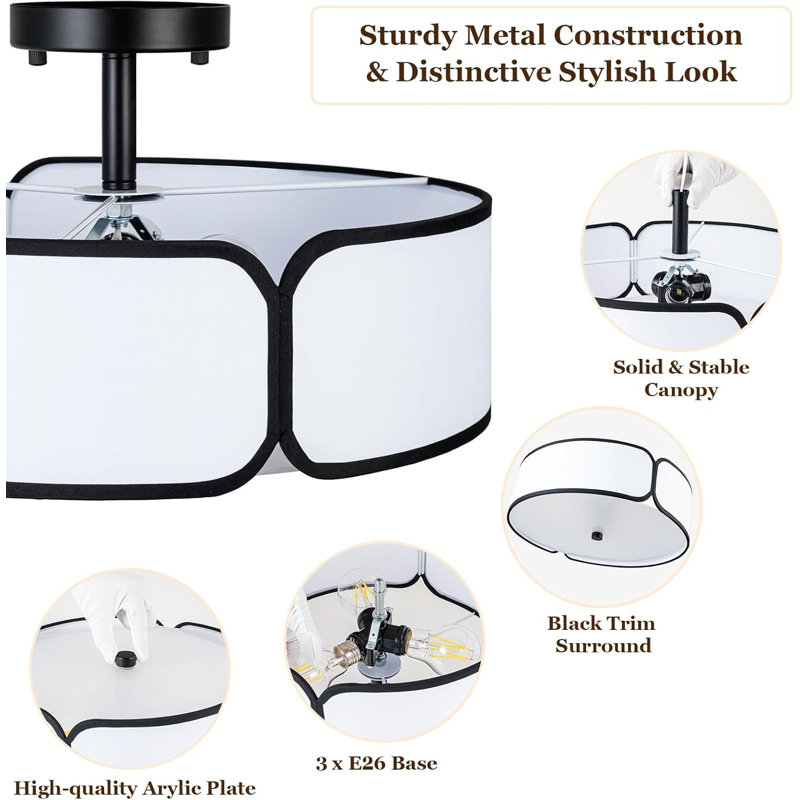 Half Flat Installation Ceiling Light