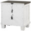 Table de chevet 2 tiroirs blanche Keldrick