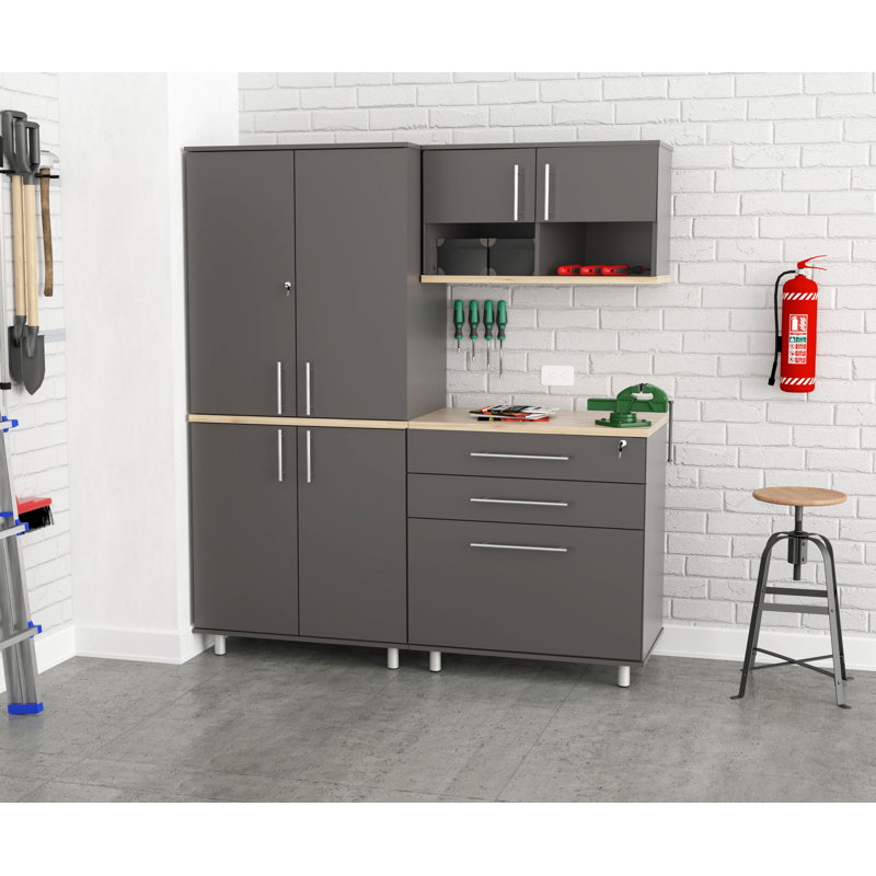 Inval Kratos Garage Storage System with Open Storage