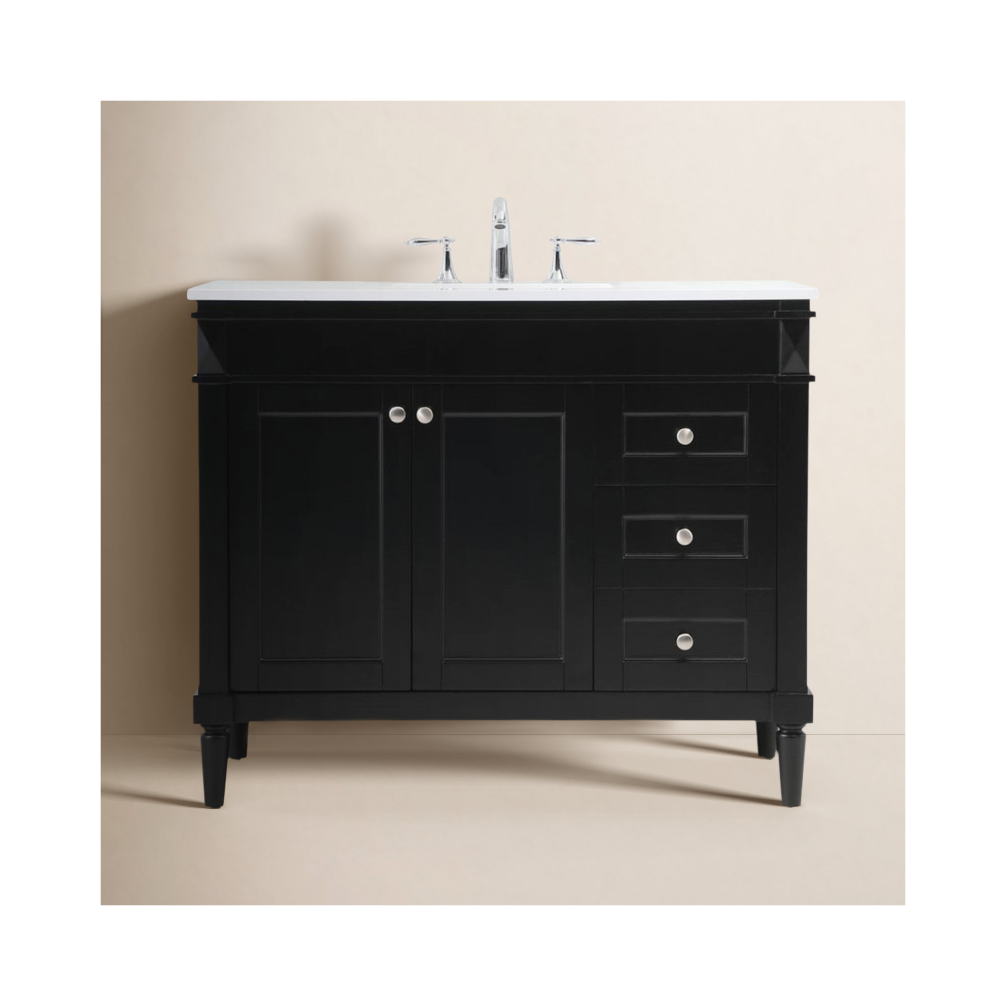 Readington 42'' Single Bathroom Vanity, Black