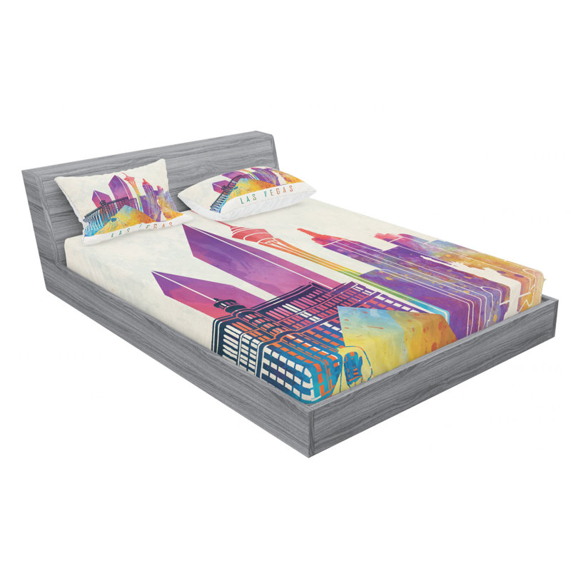 Ensemble de draps las vegas, Ensemble de drap pour grand lit avec drap-housse