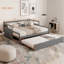 Lit de jour extensible avec couchette, lit de jour en bois avec couchette-1328715276