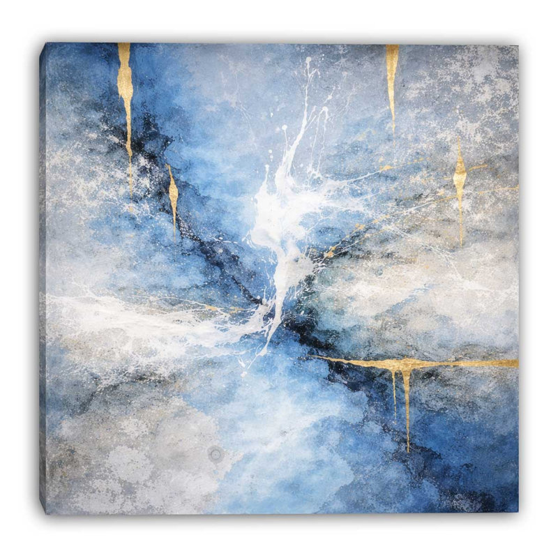 «Midnight Arc», art mural sur toile tendue, L 40 po x H 30 po x P 1,5 po