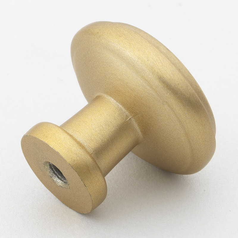 Mushroom Knob, Satin Gold