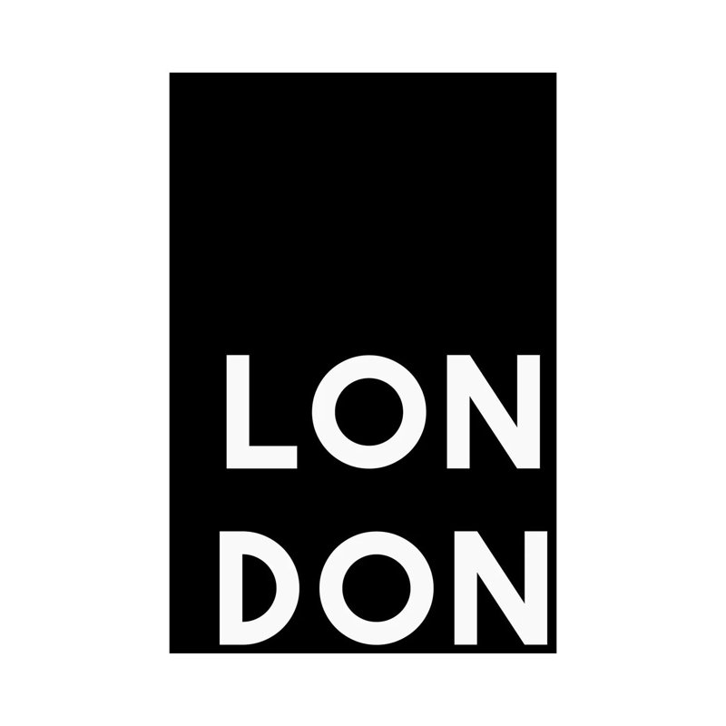 London Black 1 Piece Wall Art on Canvas, 30.48cm H x 20.32cm W x 1.91cm D, Wrapped Canvas