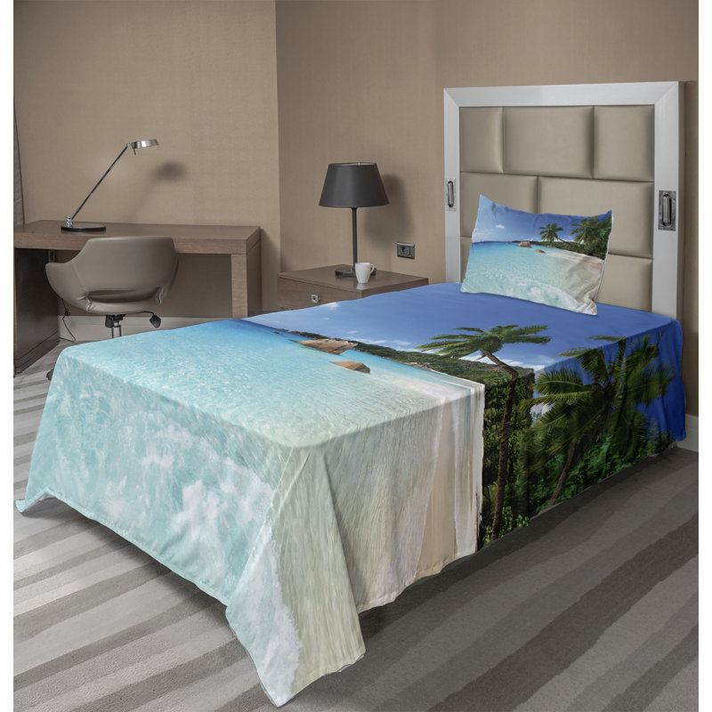Microfiber Sheet Set, Twin Sheet Set + Fitted Sheet + 1 Pillowcase