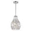 Luminaire suspendu en forme de goutte à 1 lumière avec accents de cristal Harrisonburg