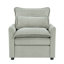 Fauteuil d'appoint rembourré moelleux de 31,9 po avec coussin double et poches de rangement latérales Modern-2121435842