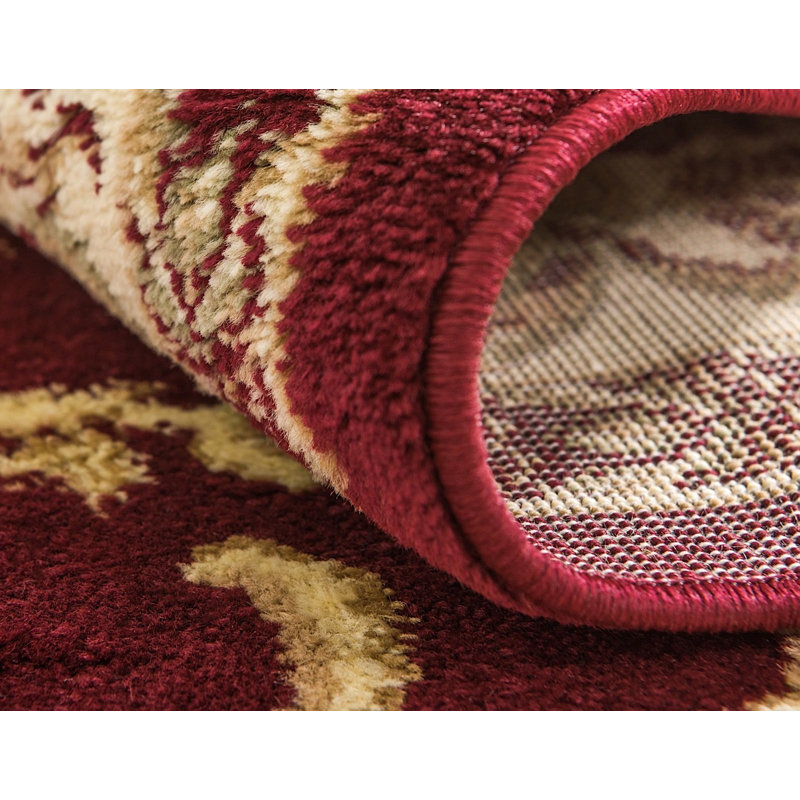 Tapis à motif oriental rouge Royale, Rectangle 2 pi 2 po x 3 pi